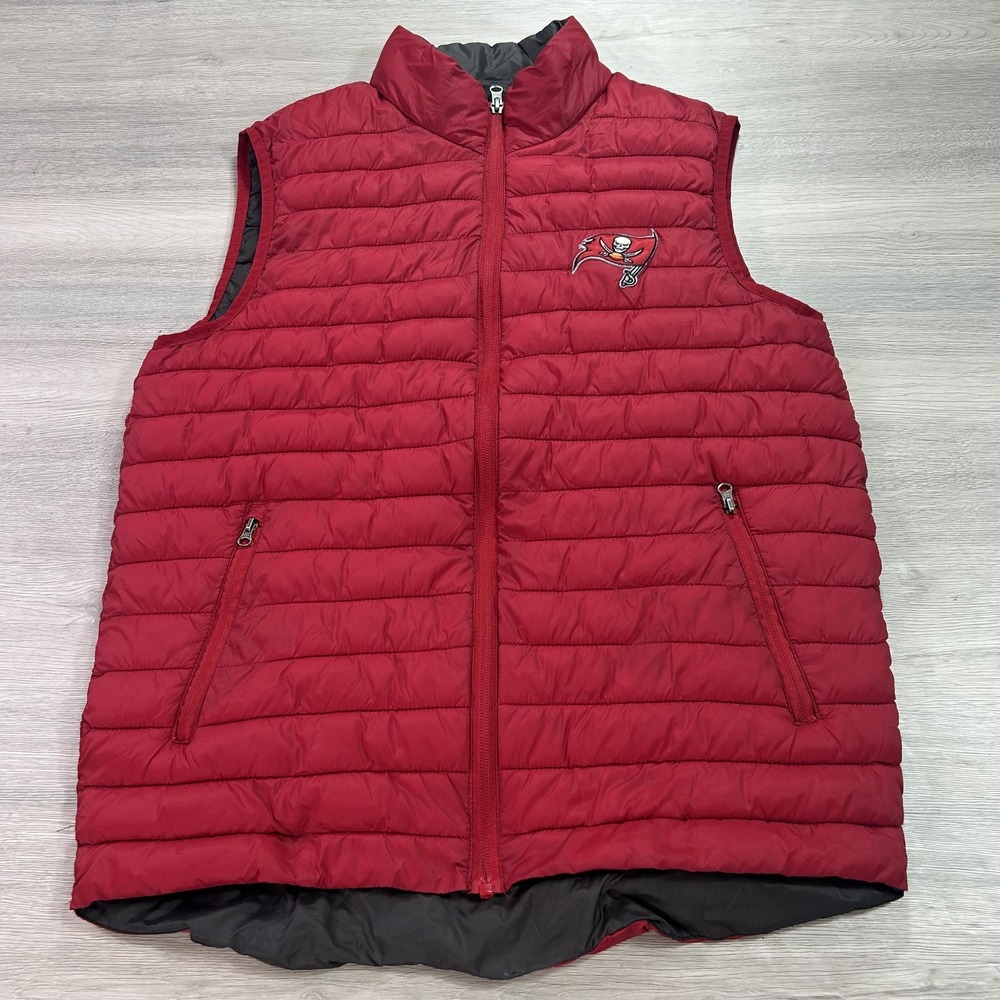 Tampa Bay Buccaneers Vest Mens Medium NFL Football Puffer G-III Apparel Group